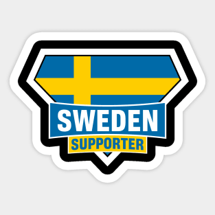 Sweden Super Flag Supporter Sticker